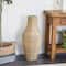 Brown Faux Seagrass Handmade Tall Woven Floor Vase 12&#x22; x 12&#x22; x 28&#x22;